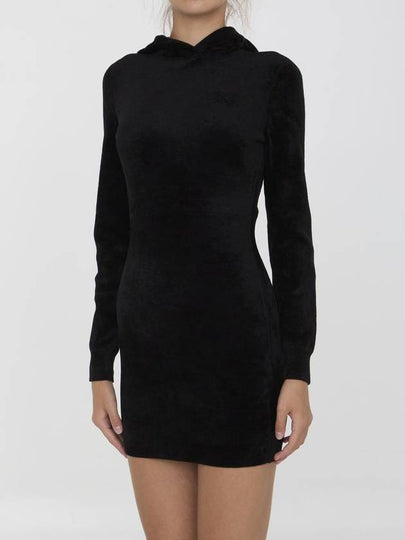 Mini Dress With Embossed Logo - ALEXANDER WANG - BALAAN 2