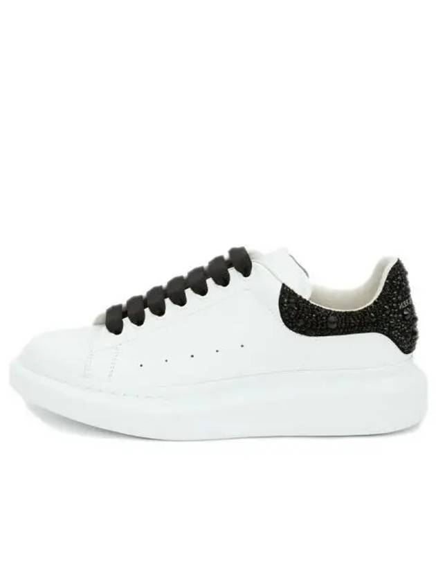 Oversole Studded Tab Leather Low Top Sneakers White - ALEXANDER MCQUEEN - BALAAN 2