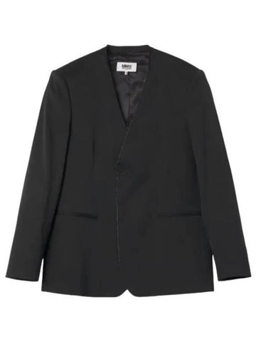 MM6 single breasted jacket black - MAISON MARGIELA - BALAAN 1