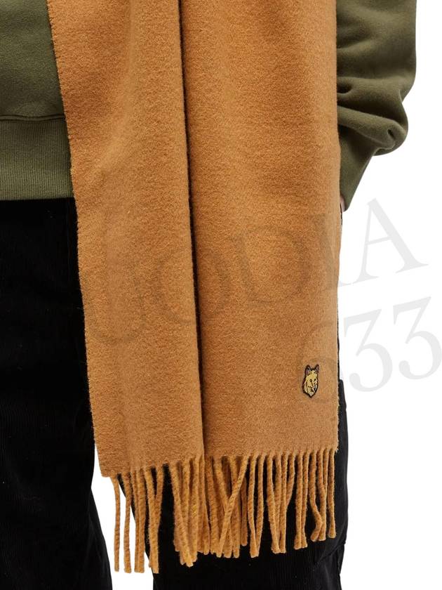 Bold Fox Head Patch Muffler Brown - MAISON KITSUNE - BALAAN 9