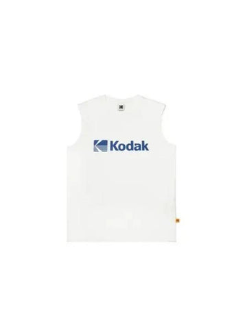 KODAK Apparel wording logo semi over fit sleeveless white - KODO - BALAAN 1