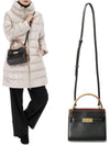 Lee Radziwill Leather Tote Bag Black - TORY BURCH - BALAAN 2