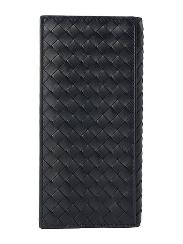 Intrecciato Continental Long Wallet Black - BOTTEGA VENETA - BALAAN.