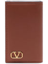 V logo signature key wallet brown - VALENTINO - BALAAN 3