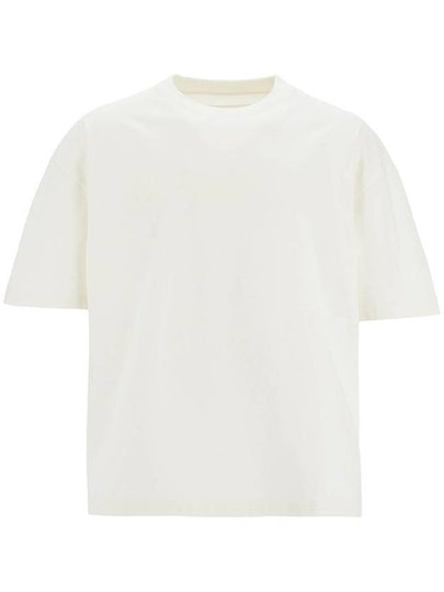 Logo Print Short Sleeve T-Shirt White - JIL SANDER - BALAAN 2