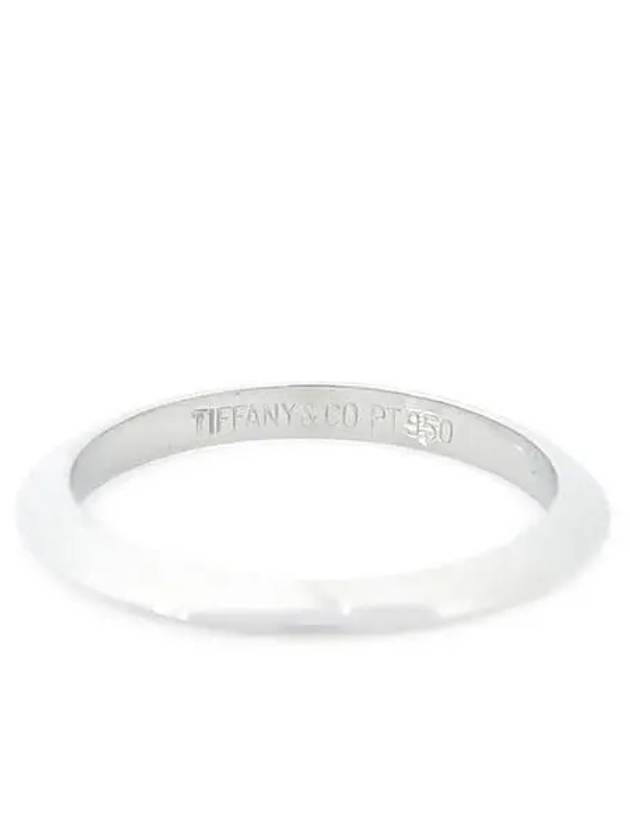 Tiffany PT950 Platinum Classic Band Ring No 7 5 - TIFFANY & CO. - BALAAN 4