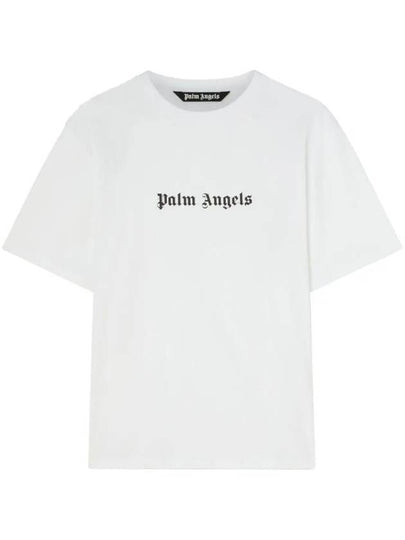 Long Sleeve T-Shirt PMAA089F23JER0020110 WHITEBLACK WHITE - PALM ANGELS - BALAAN 2