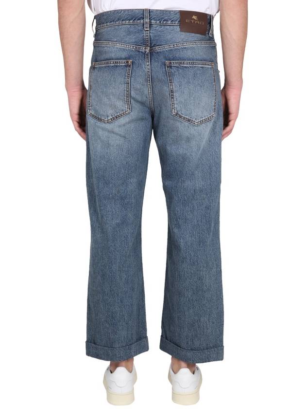 Denim Straight Pants 1W790 92390200 BLUE - ETRO - BALAAN 5