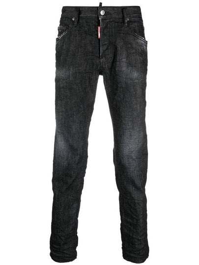 Denim Straight Pants S74LB1228 S30357 093 900 BLACK - DSQUARED2 - BALAAN 2