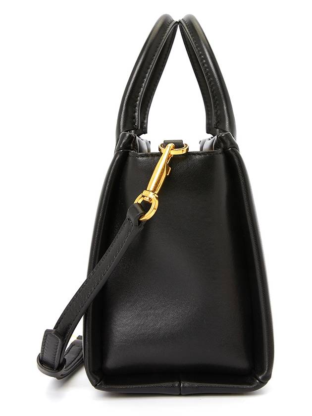 Small One-Stud Tote Bag Black - VALENTINO - BALAAN 4