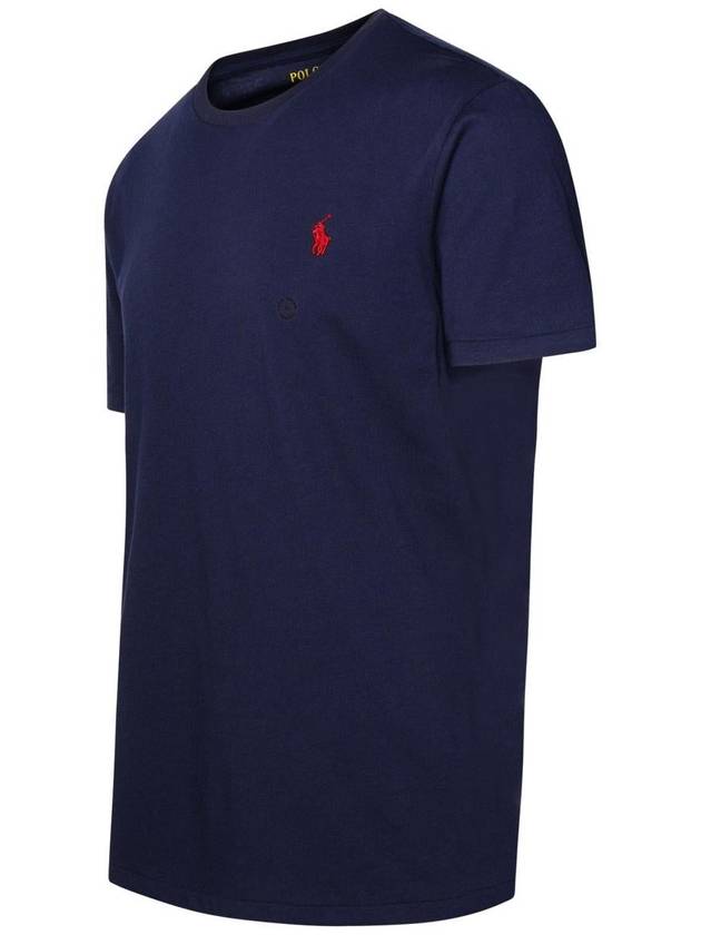 Men's Embroidered Pony Short Sleeve T-Shirt Navy - POLO RALPH LAUREN - BALAAN 3