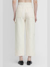 Alete Cropped Denim Straight Pants Ivory - MAX MARA - BALAAN 4