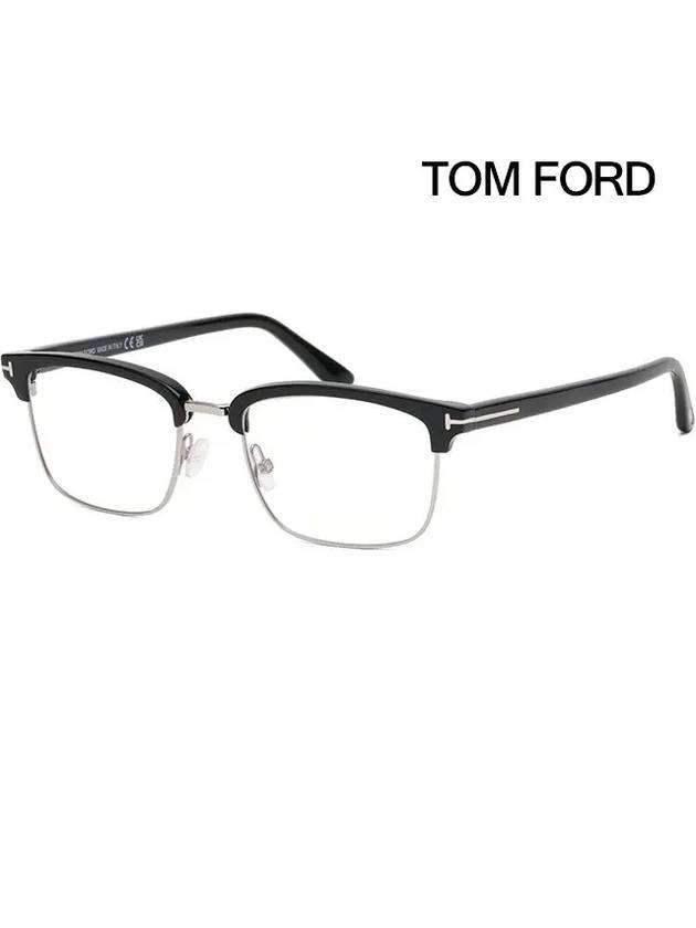 Glasses frame TF5504 005 lower gold silver black square - TOM FORD - BALAAN 1
