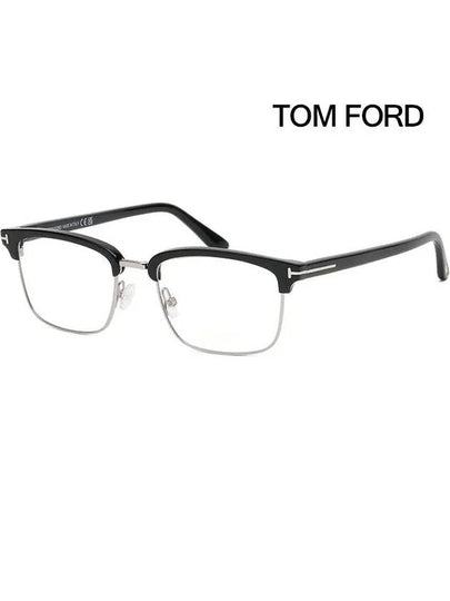 Eyewear Half Rim Eyeglasses Black Silver - TOM FORD - BALAAN 2