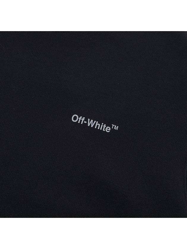 Diag Outline Crew Neck Sweatshirt Black - OFF WHITE - BALAAN 8