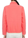 Serif Logo Buttoned Polar Cotton Sweatshirt Cream Pink - SPORTY & RICH - BALAAN 5