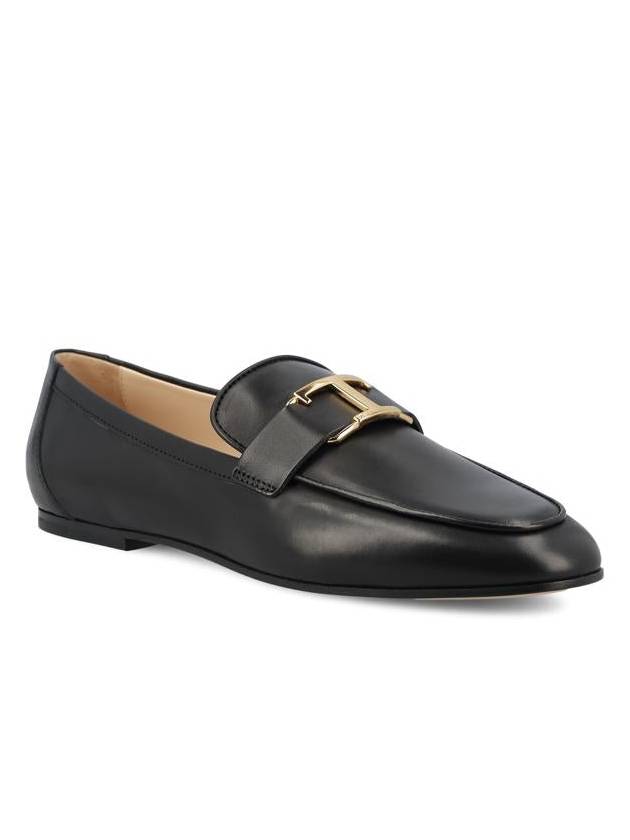 Tods T Timeless Leather Loafers Black - TOD'S - BALAAN 3