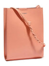 Women's Tangle Small Leather Shoulder Bag Pink - JIL SANDER - BALAAN 2