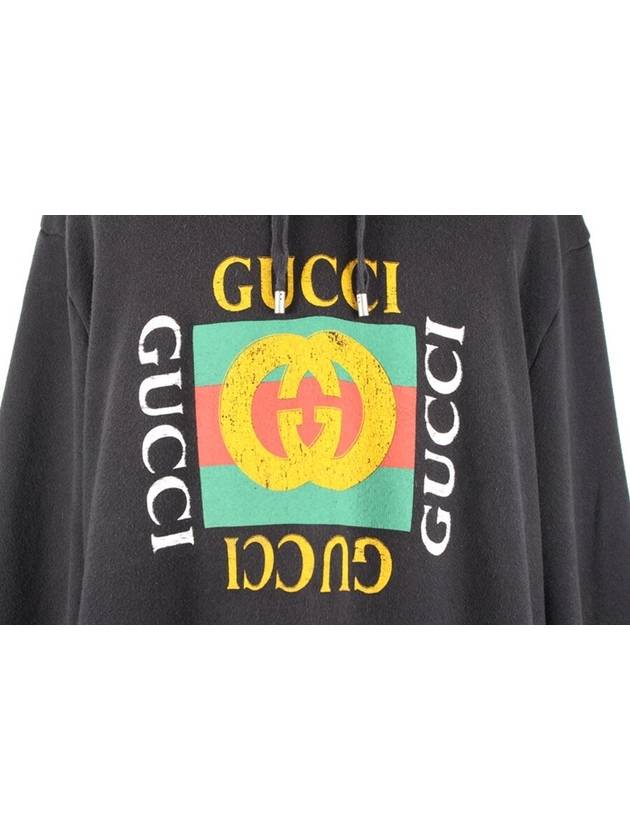 Box Logo GG Hoodie Black 3XL 110 - GUCCI - BALAAN 3