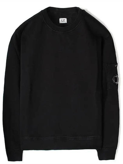 Cotton Fleece Sweatshirt Black - CP COMPANY - BALAAN 2