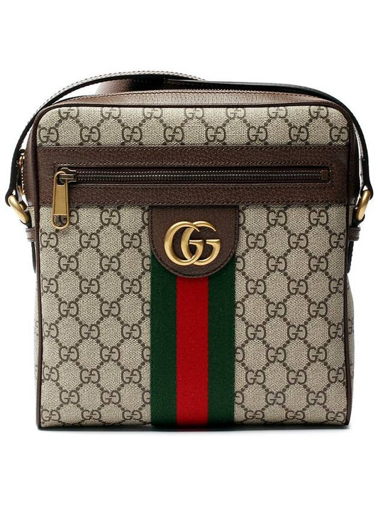 Men's Ophidia GG Small Messenger Bag Beige Ebony - GUCCI - BALAAN 2