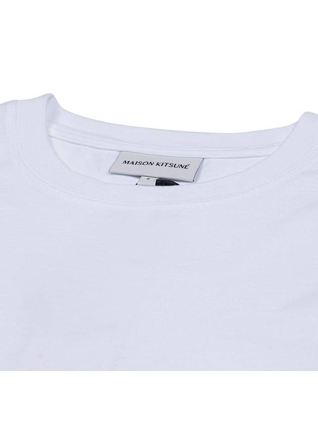 Speedy Fox Patch Comfort Short Sleeve T-Shirt White - MAISON KITSUNE - BALAAN 5