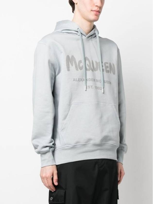 Men's Graffiti Popover Dove Grey - ALEXANDER MCQUEEN - BALAAN 3