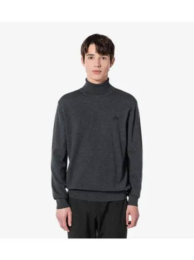 Men s turtleneck pullover charcoal gray - LACOSTE - BALAAN 1