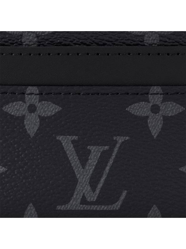 Monogram Eclipse Double Card Wallet Black - LOUIS VUITTON - BALAAN 3