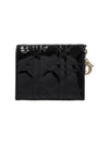 S0178OVRB 900U Black Patent Cannage Half Wallet - DIOR - BALAAN 3