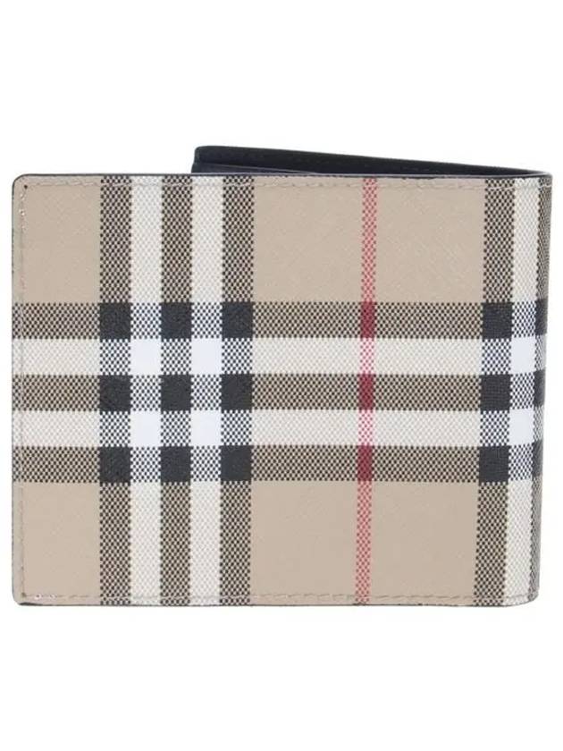 Vintage Check Half Wallet Beige - BURBERRY - BALAAN 4