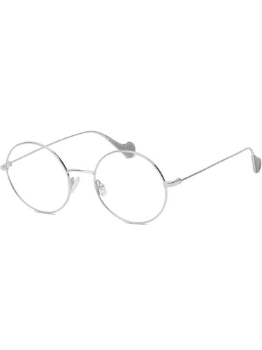 Eyewear Round Slim Glasses Silver - MONCLER - BALAAN 1