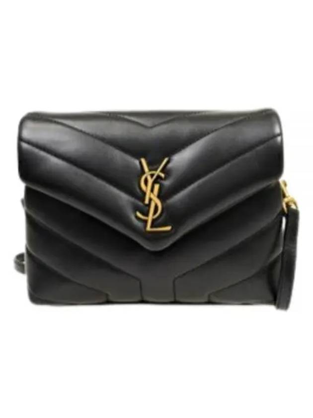 Loulou Toy Matelasse Shoulder Bag Black - SAINT LAURENT - BALAAN 2