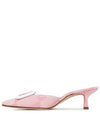 24SS Pink May Sailbee 50 Mule 124 2511 0003 YPRI WHIT - MANOLO BLAHNIK - BALAAN 3