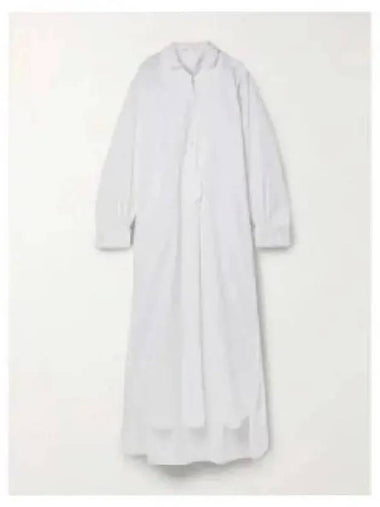 Women's Cosette Cotton Long Dress White - THE ROW - BALAAN 1