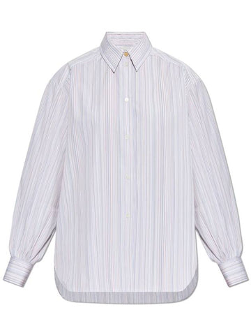 Paul Smith Shirt With Striped Pattern, Women's, Light Blue - PAUL SMITH - BALAAN 1