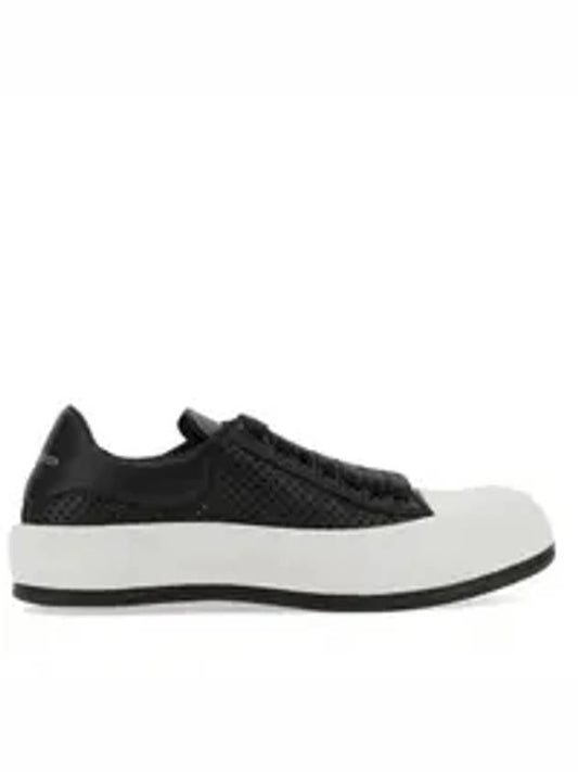 Men's Plimsoll Perforated Deck Low Top Sneakers Black - ALEXANDER MCQUEEN - BALAAN 2