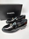 CC Logo Moccasin Patent Enamel Loafers Black - CHANEL - BALAAN 9