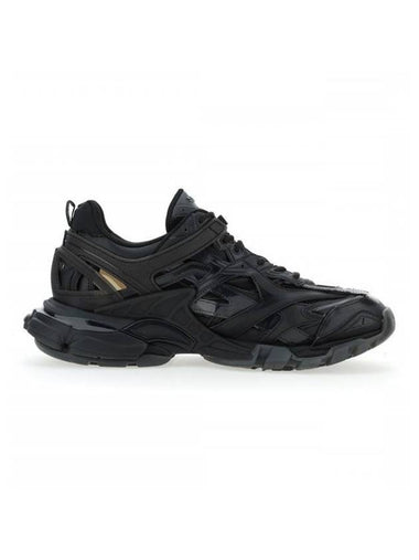 Track 2 Open Mesh Fabric Low Top Sneakers Black - BALENCIAGA - BALAAN 1