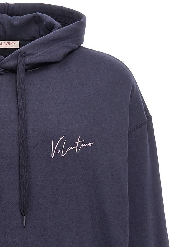 Valentino Garavani Valentino Logo Embroidery Hoodie - VALENTINO - BALAAN 3