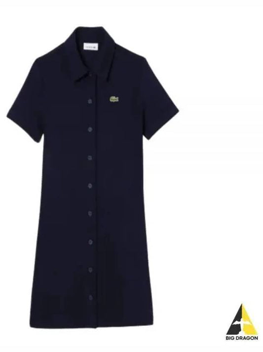 Cotton Pique Polo Dress EF6922 166 - LACOSTE - BALAAN 1