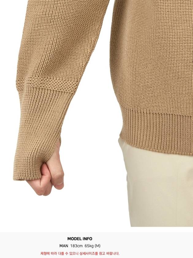 Sailor Crew Neck Knit Top Camel - ANDERSEN-ANDERSEN - BALAAN 9