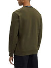 Diagonal Raised Fleece Sweatshirt Ivy Green - CP COMPANY - BALAAN 4