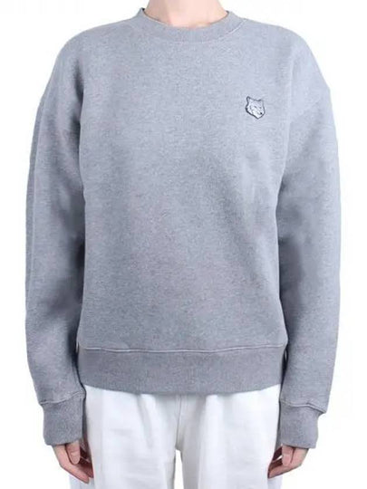 Bold Fox Head Patch Comfort Sweatshirt Grey Melange - MAISON KITSUNE - BALAAN 2