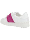 Rockstud Low-Top Sneakers White Pink - VALENTINO - BALAAN 5