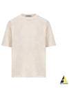 Triangle Logo Short Sleeve T-Shirt White - PRADA - BALAAN 2