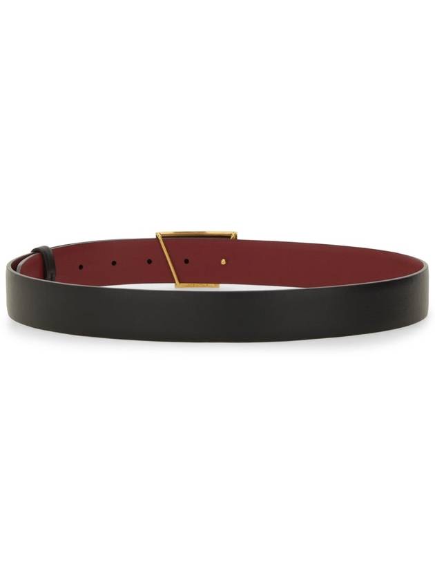 T Timeless Buckle Reversible Leather Belt Black - TOD'S - BALAAN 7