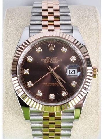 Rolex Datejust 41 Choco Edition 10p 20 Years - ROLEX - BALAAN 1