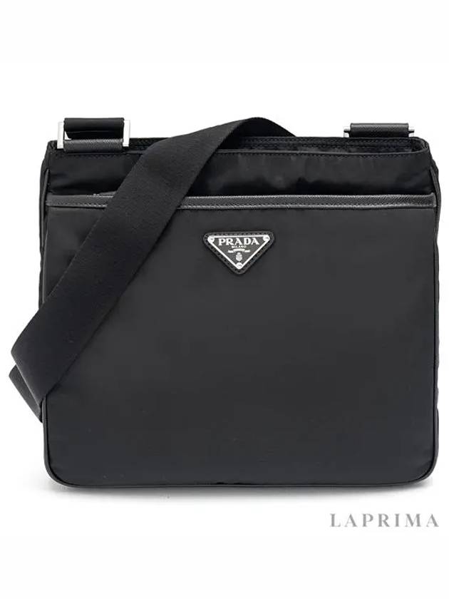 Pocono Saffiano Messenger Bag Black - PRADA - BALAAN 5