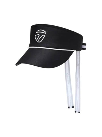 Women's Textured Pattern Ribbon Visor Black - TAYLORMADE - BALAAN 1